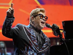 Elton John performs in concert at Rogers Place in Edmonton on Sept. 27, 2019. Larry Wong/Postmedia