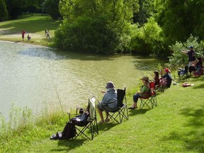 A fishing derby at the A.W. Campbell Conservation Area, held in past years. The St. Clair Region Conservation Authority is opening overnight camping on June 14, and while activities such as potlucks, bingo and fishing derbies remain restricted, staff will be organizing virtual campground events throughout the summer for visitors to enjoy. Handout/Courier Press