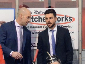 Former Owen Sound Attack head coach Alan Letang said he stepped down from the job to pursue an opportunity closer to home in Sarnia after realizing how much he was missing his family life during the pandemic. File photo.