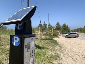 A parking ticket-spitter at Sauble Beach.