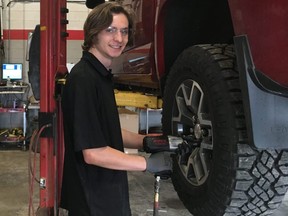 Stratford District secondary school student Reid Forthuber recently began an electrician apprenticeship. He’s one of 43 Grade 12 students from area public high schools to sign up for the Ontario Youth Apprenticeship Program this past academic year. (Contributed photo)