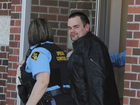Patrick Carignan is seen here being led out by court security officers at the Superior Court of Justice in Cochrane on Monday, March 19, 2018 after being sentenced to life in prison for the second-degree murder of Emanuelle DAmours. The Ontario Court of Appeal this week dismissed Carignan's effort to have the conviction overturned.

Ron Grech/The Daily Press