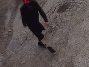 A CCTV image shows a suspect in a July 1 assault at a Trout Lake Road residence.
Submitted Photo