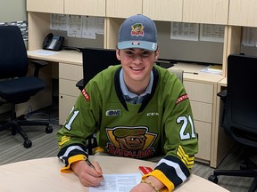 Right winger Nic Sima, a second-year pick in June, has committed to the North Bay Battalion.
Submitted Photo