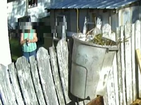 Screenshot of video from Dylan Fouillard's security camera.