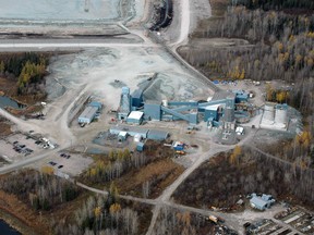 This aerial image shows the shows the Black Fox mine, owned by McEwen Mining Inc., between Timmins and Matheson. During the company’s second quarter, Black Fox produced 7,100 gold equivalent ounces. SUBMITTED PHOTO