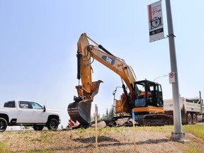 The ground has been broken on the rehabilitation of Dahl Drive. The $1.5 million enhancements will include dedicated turning lanes at the 41st Ave. intersection, up the hill, and an improved crosswalk among other work.