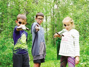 Kids dressed up for a treasure hunt at Pigeon Lake Village, Wetaskiwin in 2019. Whitecourt families will have their chance to do the same July 22.