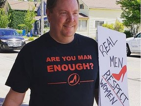 Chris Turcotte is "Walking a Mile in Her Shoes" on July 24 to support the Women's House. SUBMITTED