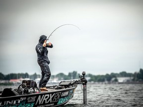 Jeff Gustafson battles a smallmouth on Lake Champlain.