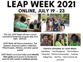 The promotional poster for LEAP Week 2021.