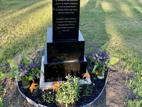 The Pioneer Memorial at Austin Cemetery. (file photo)