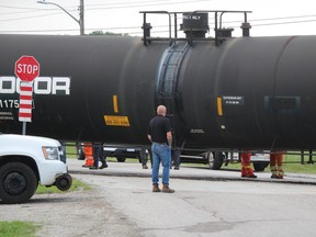 CN crews were dealing Wednesday morning with a derailment that closed a section of St. Andrew Street in Sarnia. The company six to eight cars were involved and there was no spill or injuries.