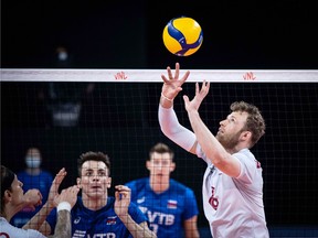 Jay Blankenau, 31-year-old Sherwood Park product, is poised to attend his second straight Summer Olympic Games in Tokyo in a week's time, having already served on the Canadian men's volleyball team for the 2016 Games in Rio. Photo courtesy of FIVB