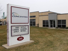 Concentrix is preparing to hire 38 customer service positions at its Chatham location, shown in February 2020. (File photo/Postmedia Network)