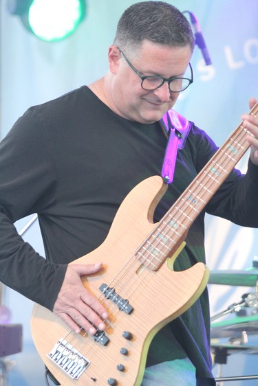 Craig West, of Machines Dream, plays at Rotaryfest at the former Lowe's parking lot on Thursday, July 15, 2021 in Sault Ste. Marie, Ont. (BRIAN KELLY/THE SAULT STAR/POSTMEDIA NETWORK)