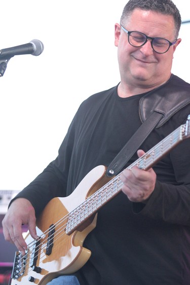 Craig West, of Machines Dream, plays at Rotaryfest at the former Lowe's parking lot on Thursday, July 15, 2021 in Sault Ste. Marie, Ont. (BRIAN KELLY/THE SAULT STAR/POSTMEDIA NETWORK)