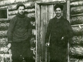 Alex Gillies, seen here with Benny Hollinger, passed away on January 19, 1940. His funeral was held in Niagara-on-the-Lake, where he lived as a child. SUBMITTED PHOTO