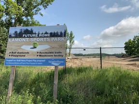 Work continues both on the ground at the Lamont Sports Park property in Port Elgin and behind the scenes planning and raising money for the project.