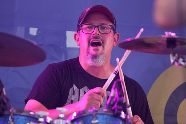 Steve Porco on drums for Obsession at Rotaryfest on Saturday, July 18, 2021 in Sault Ste. Marie, Ont. (BRIAN KELLY/THE SAULT STAR/POSTMEDIA NETWORK)