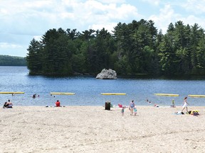 Photo by KEVIN McSHEFFREY/THE STANDARD
Algoma Public Health has issued a swimming advisory for Elliot Lake’s Spruce Beach because of high levels of bacteria.