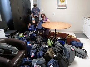 Backpacks are dropped off at the North Bay Indigenous Friendship Centre.
Submitted Photo