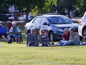 An example of a pod at the 2020 drive-in folk festival. Each group of pre-registered attendees will be
assigned their own 40-square-metre pod, the equivalent of four tarp spaces at the Winnipeg Folk Festival.
(SUBMITTED)