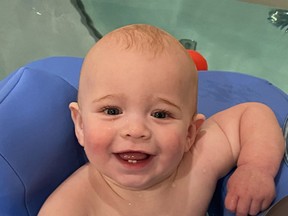 The Sherwood Park family-owned business offers hydrotherapy floats for babies and massage instruction. Photo Supplied