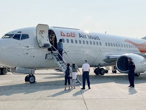 Evacuees from North Spirit Lake First Nation arrive in Sault Ste. Marie on Wed. July 22, 2021. PHOTO SUPPLIED.