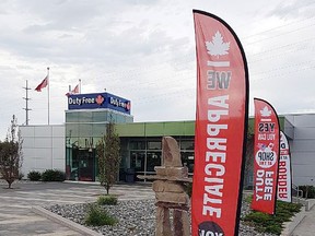 Land border duty free stores have seen a 95 per cent drop in revenue since the pandemic began in March 2020.   PHOTO SUPPLIED.