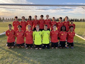 The Sherwood Park District Soccer Association's 2006 boys team has secured two wins so far this season. They'll next hit the Emerald Hills pitch on Sunday, August 8 at 12:10 p.m. Photo Supplied