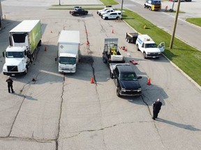 The Chatham-Kent police traffic management unit worked in partnership with the Ministry of Transportation to conduct a commercial vehicle inspection blitz on Friday, July 23 in Wallaceburg.