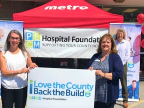 Starting Thursday, Picton Metro is asking customers to donate $2 to help the Back the Build campaign for the new Prince Edward County Memorial Hospital. BRIAR BOYCE