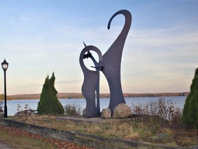 The waterfront landmark in Sundridge that celebrates the village's centennial will not be removed. Town council asked the public for input on what to do with the Northern Triptych Sculpture, which is in dire need of repair, and 72 percent of respondents said keep it where it is. Rocco Frangione Photo