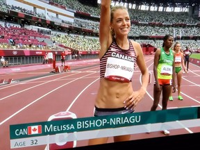 Eganville's Melissa Bishop-Nriagu finished fourth in her heat of the women's 800-metre run in Tokyo. This was her third Olympic appearance.