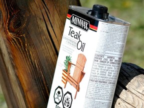 This oil is one option that works for finishing outdoor wood without taking on regular stripping and sanding work for re-finishing. Apply at least two coats initially, then another coat each year.