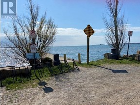 An underwater lot is up for sale in Shrewsbury, Ont.