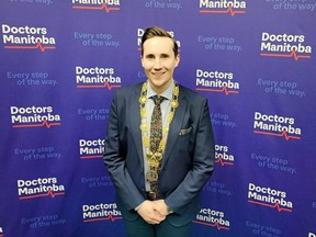 Dr. Kristjan Thompson, president of Doctors Manitoba. Supplied photo.