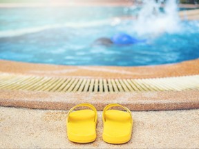 A swimming pool is pictured in this file image.