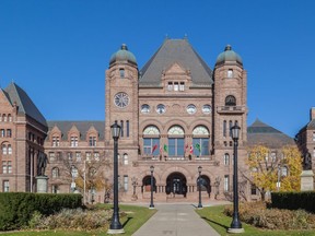 Ontario Legislative Building at Queen's Park, Toronto.