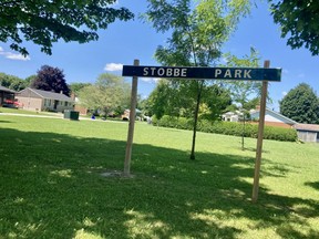 Stobbe Park at 654 5th Ave. A W. in Owen Sound will not be the site of a community garden after a council vote Monday night. DENIS LANGLOIS