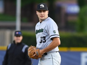 University of South Carolina Upstate pitcher Jordan Marks of Bright's Grove, Ont., was selected by the Detroit Tigers in the eighth round of the 2021 Major League Baseball draft. (USC Upstate Athletics Photo)