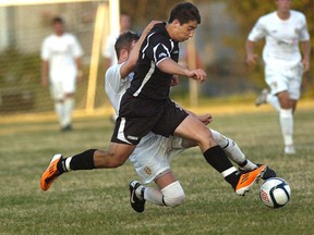 This 2011 LFP Archives photo shows a soccer game at the revered field of the Marconi Club in east London. The field is being developed into housing, ending an era in local soccer.
