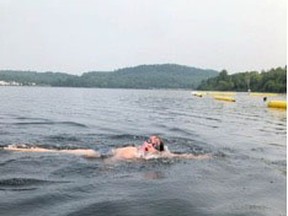 Photo supplied
Alyssa Hebert, a member of ELAC, participated in the 14th annual Bushukah Bring on the Bay Open Water Swim on the morning of Sunday, July 18. Alyssa, a para-swimmer, participated is a fundraiser for Easter Seals.