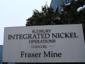 Sudbury Integrated Nickel Operations Fraser Mine in Levack, Ont. on Thursday January 23, 2014. Gino Donato