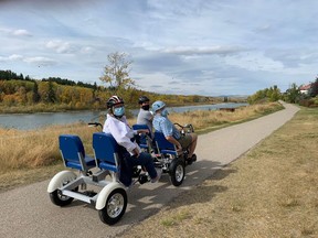 Community Cruisers will be liaising with several organizations in Canmore to facilitate rides for adults of any age,who are compromised physically. Bookings can be made through their website online booking system or by phone. Photo submitted.