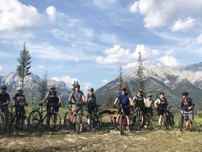 Canmore RCMP hosted a bike ride, along with five Special Olympic Athletes and local first responders at the Nordic Centre, in support of the Law Enforcement Torch Run for Special Olympics Alberta, on July 8. Photo submitted by Mike Koppang.