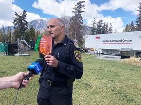 (Pictured) Banff Fire Chief Silvio Adamo encourages all residents and businesses sign up for the emergency alert system at banff.ca/Alert. Photo Marie Conboy.