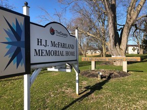 H.J. McFarland Memorial Home is experiencing a suspected COVID-19 outbreak after one resident and one staff member tested positive.