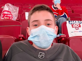 Anderson Whitehead of Brantford was invited by Montreal Canadiens management to attend Game 3 of the Stanley Cup final series in Montreal on July 2. The 13-year-old idolizes Habs goaltender Carey Price, whom he got the chance to meet in 2019 following his mother's death. Price has kept in touch with the boy ever since.